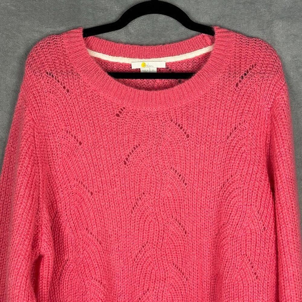 Boden Sweater Womens Extra Large Pink Knit Neutral Preppy Comfort Wool Blend - Picture 2 of 12